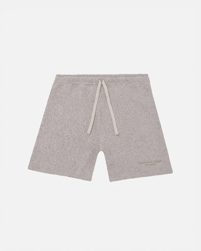 Men's adjustable - length convertible shorts for versatile useBasics Undergold Design Studio Knit Short Seed Gray