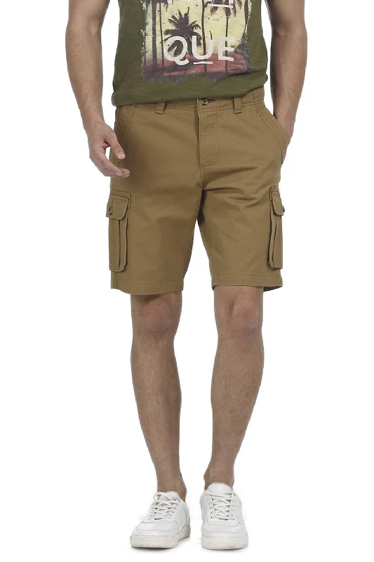 Men's elastic waistband lounge shorts for lazy weekends at homeComfort Fit 6 Pocket Cargo Shorts