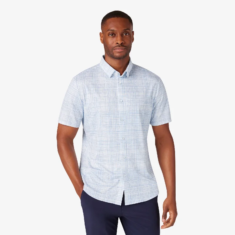 Men's Long - Line Oversized Casual Shirts in Dark Gray for a Relaxed and Modern LookCarolina Breezy Plaid