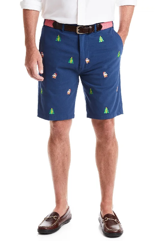 Men's neon - colored athletic shorts for high - visibility workoutsCisco Short Nantucket Navy with Rockin' Around the Christmas Tree