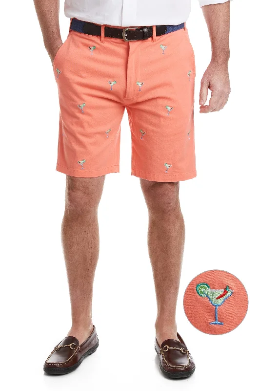 Men's moisture - wicking performance shorts for sweaty outdoor activitiesCisco Short Stretch Twill Coral with Spicy Margarita