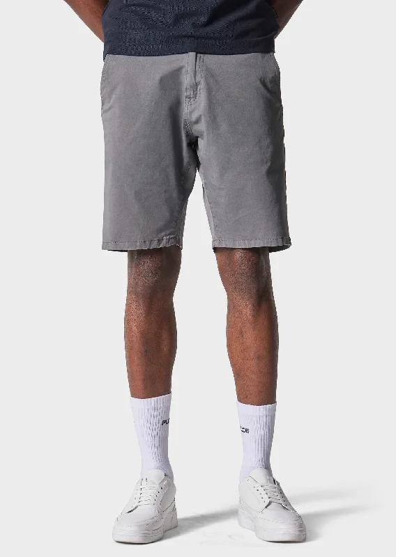 Men's wide - leg linen blend shorts for a relaxed beachside vibeDawkins Grey Shorts