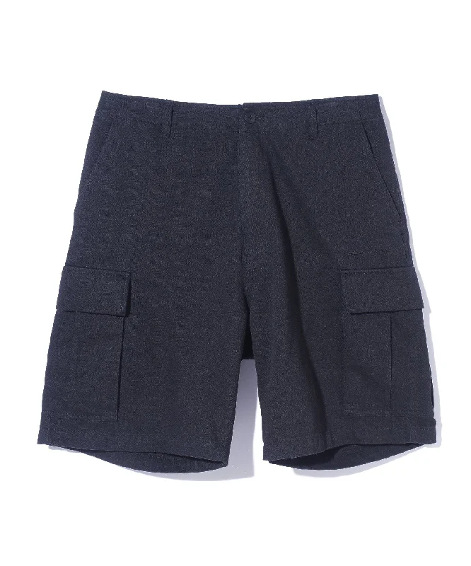 Men's breathable cotton athletic shorts for intense workoutsEMBROIDERED LOGO CARGO SHORT PANTS