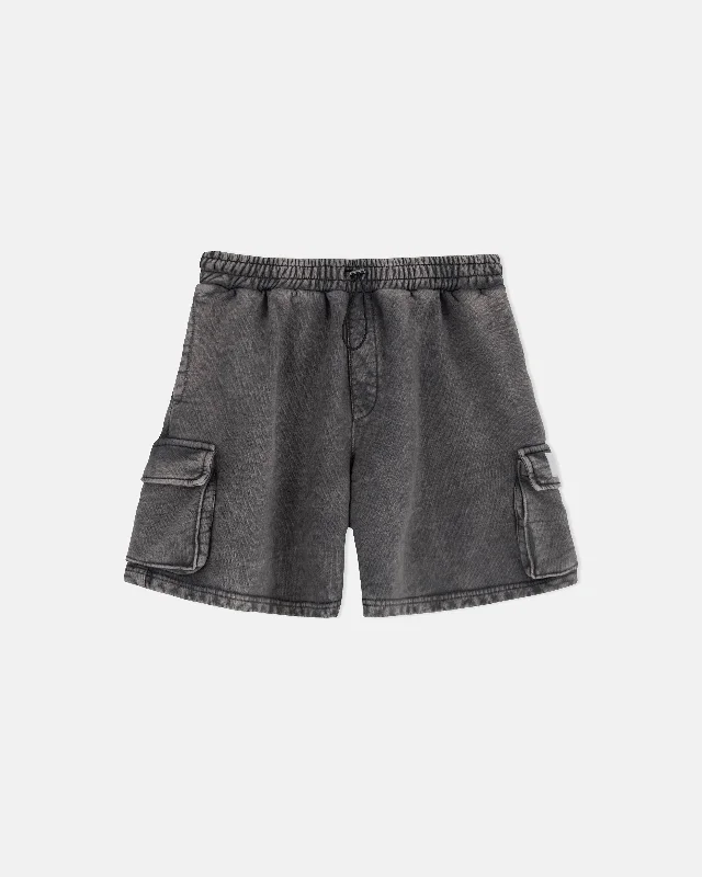 Men's side - stripe track shorts for a sporty running lookBasic Cargo Short Vintage Dark Gray