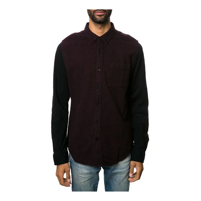 Men's Thermal - Lined Casual Shirts in Black for Added Warmth in Cold WeatherEzekiel Mens The Eastboro Ls Button Up Shirt