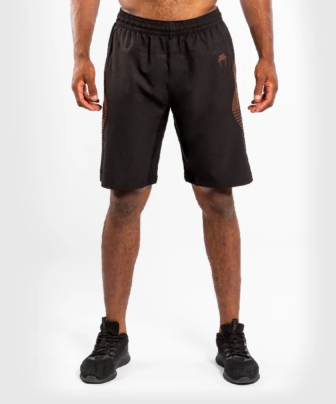 Men's drawstring casual linen shorts for a laid - back summer lookShort d'Entraînement Venum NoGi 3.0 - Noir/Marron