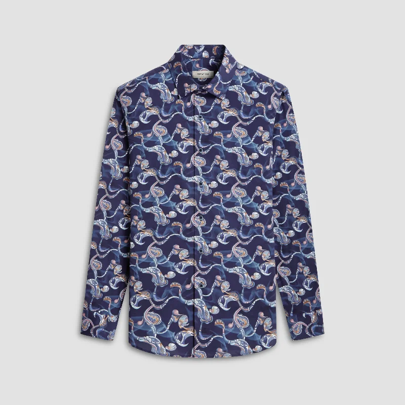 Men's Slim - Fit Printed Floral Casual Shirts in Pastel Colors for a Spring - Inspired VibeJulian Paisley Shirt