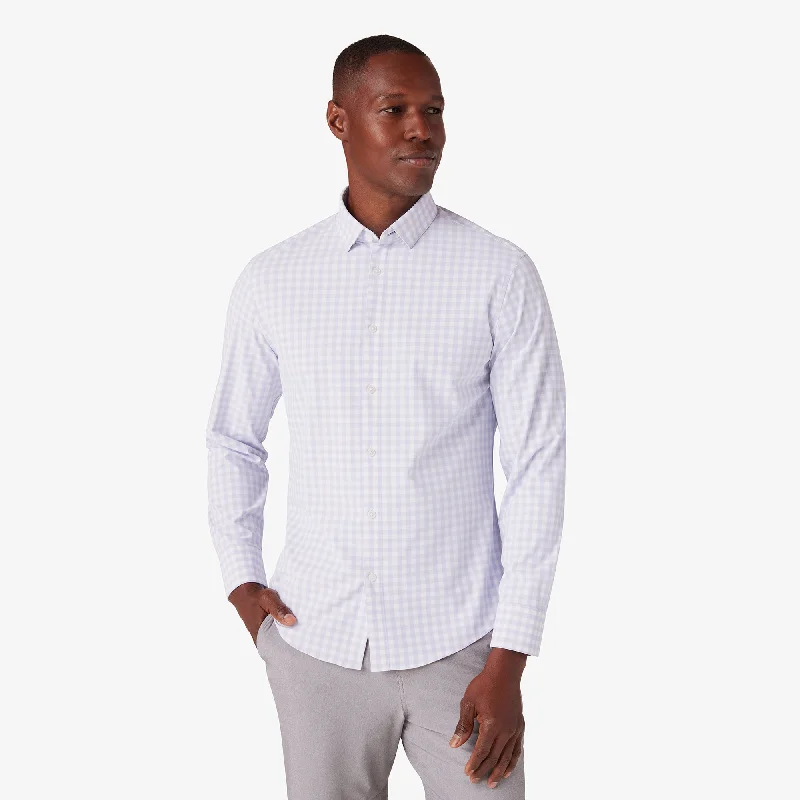 Men's Organic Cotton Casual Shirts with a Soft Handfeel for Everyday ComfortLilac Madison Check