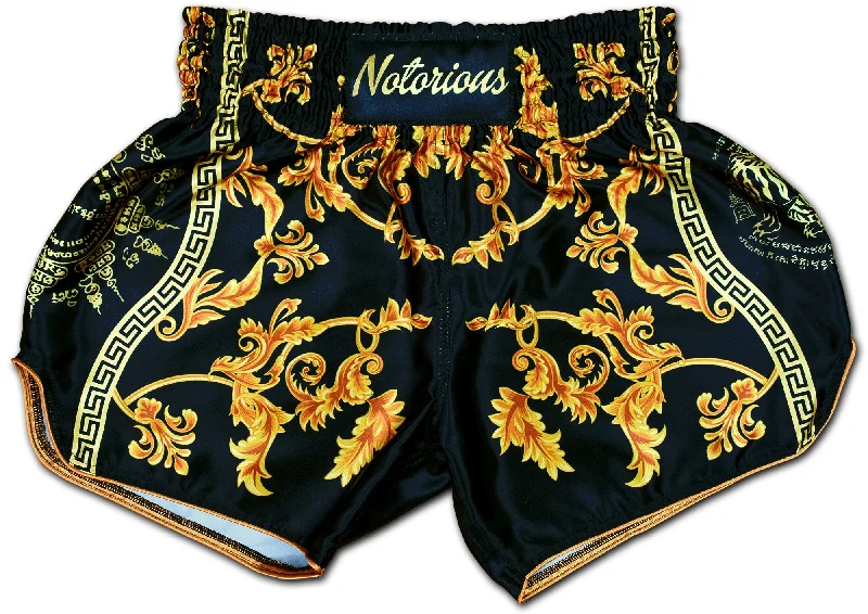 Men's button - fly denim work shorts for durability on the jobMuay Thai Boxing Shorts ★ NOTORIOUS