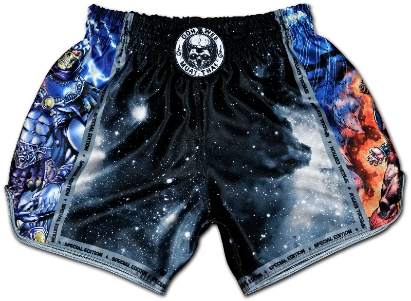 Men's button - fly denim work shorts for durability on the jobOoh-Wee Special Edition Muay Thai Shorts ? Masters of the Universe