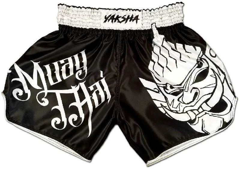 Men's elastic waistband lounge shorts for lazy weekends at homeMuay Thai Shorts ☯ Yin and Yang