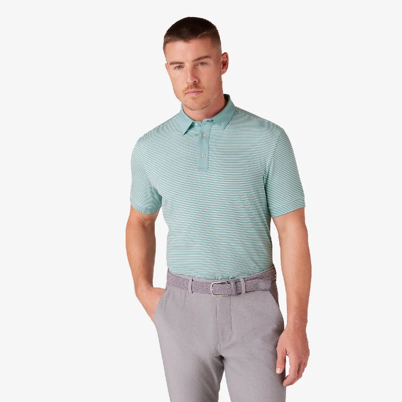 Men's Slim - Fit Printed Floral Casual Shirts in Pastel Colors for a Spring - Inspired VibeNile Blue Stripe