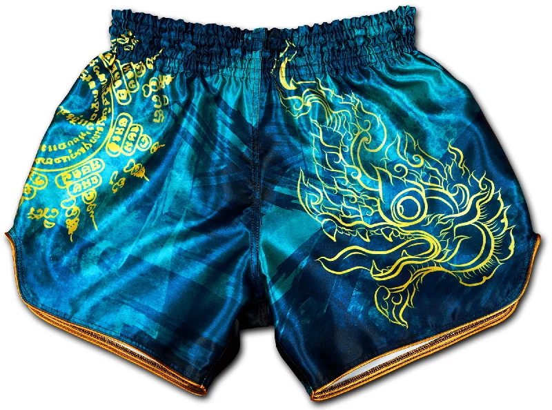 Men's adjustable - length convertible shorts for versatile usePhaya Naga ≋ Fight Shorts