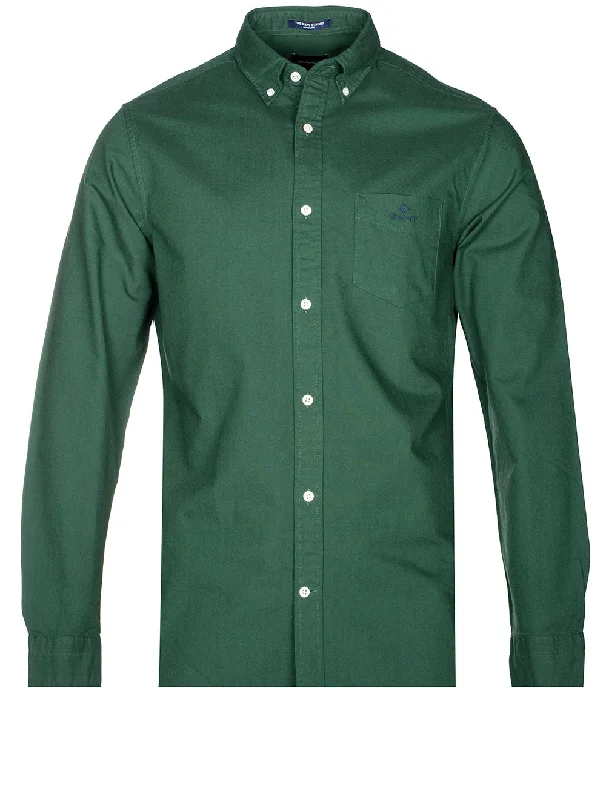 Men's Stretch - Fabric Casual Shirts in Navy Blue for a Comfortable and Flexible FitRegular Fit Beefy Oxford Buttondown Shirt Eden Green