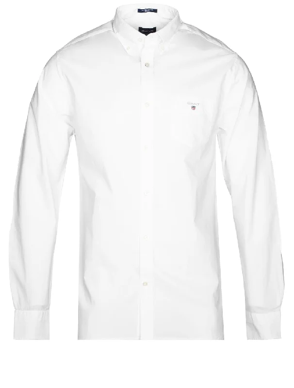 Men's Button - Down Oxford Casual Shirts in Crisp White for a Classic and Versatile StyleRegular Fit Buttondown shirt-White