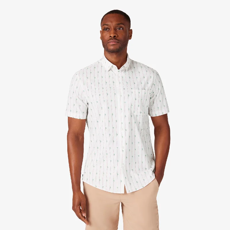 Men's Tailored Fit Checkered Casual Shirts in Multicolor for a Smart - Casual EnsembleRose Cactus Stripe