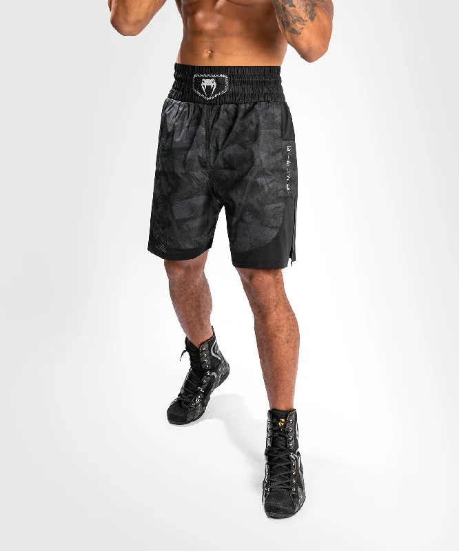 Men's drawstring casual linen shorts for a laid - back summer lookShort de boxe Venum Electron 3.0 - Noir