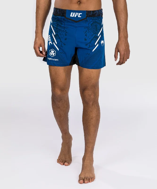 Men's floral print silk blend shorts for a unique night - out lookShorts de combat Coupe courte pour Hommes UFC Adrenaline by Venum Authentic Fight Night - Bleu