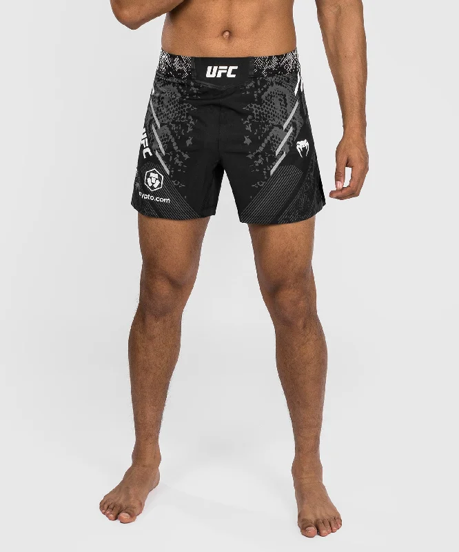 Men's wide - leg linen blend shorts for a relaxed beachside vibeShorts de combat Coupe courte pour Hommes UFC Adrenaline by Venum Authentic Fight Night - Noir