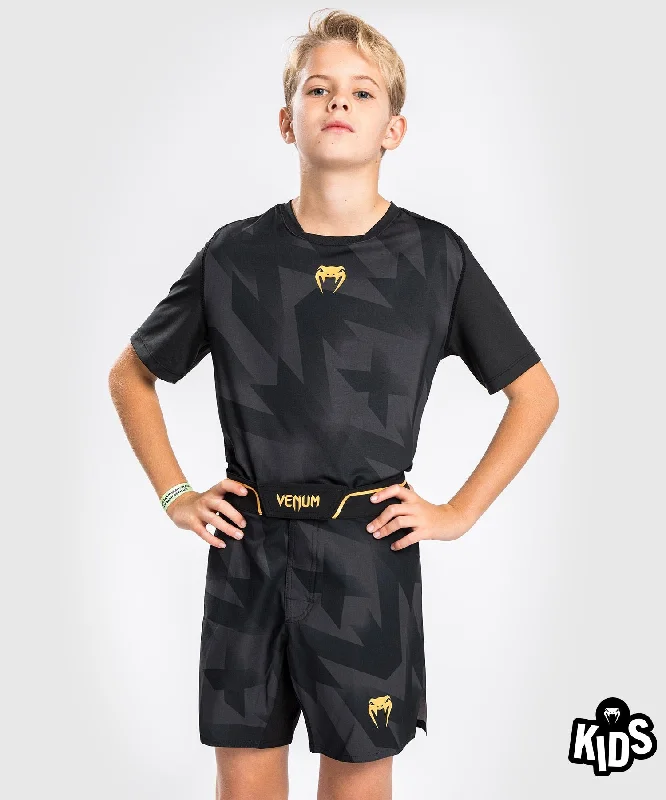 Men's floral print silk blend shorts for a unique night - out lookShort de MMA Venum Razor - Pour Enfants - Noir/Or