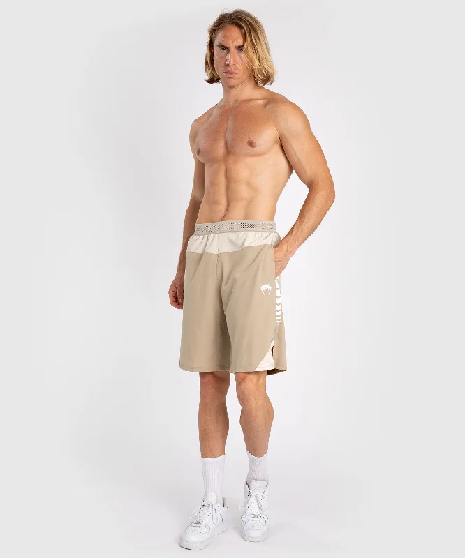 Men's button - fly denim work shorts for durability on the jobShort D'entraînement pour Hommes Venum Tempest - Beige/Sable