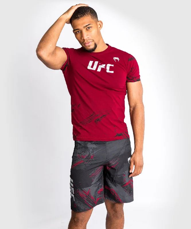 Men's button - fly denim work shorts for durability on the jobShort d'Entraînement UFC Venum Authentic Fight Week 2.0 - Noir/Rouge