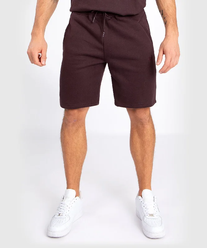 Men's adjustable - length convertible shorts for versatile useShort en coton Venum Silent Power - Marron foncé