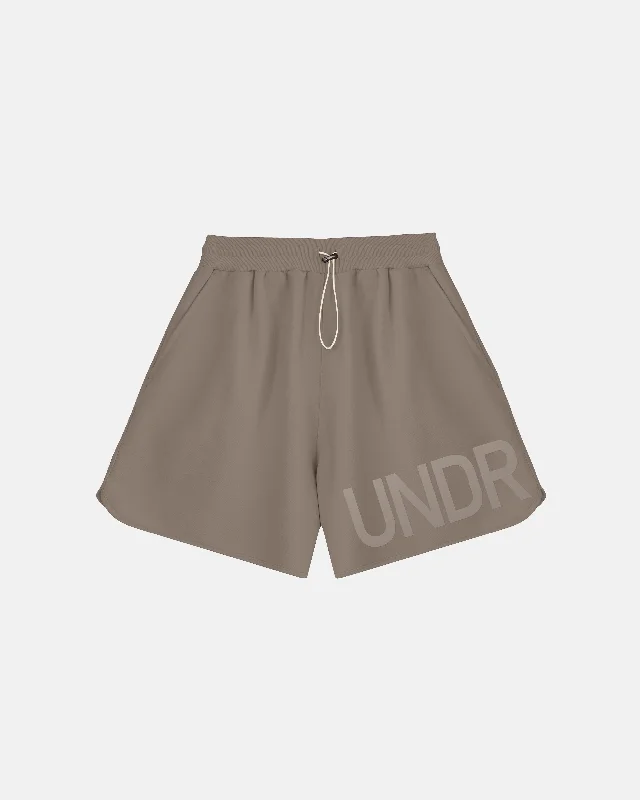 Men's flat - front chino shorts for semi - formal summer eventsBasics UNDRGLD Biased Short Brown