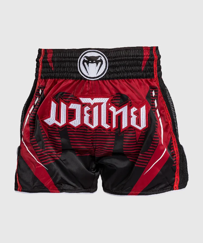 Men's wide - leg linen blend shorts for a relaxed beachside vibeShorts de Muay Thai Venum Adrenaline -Red