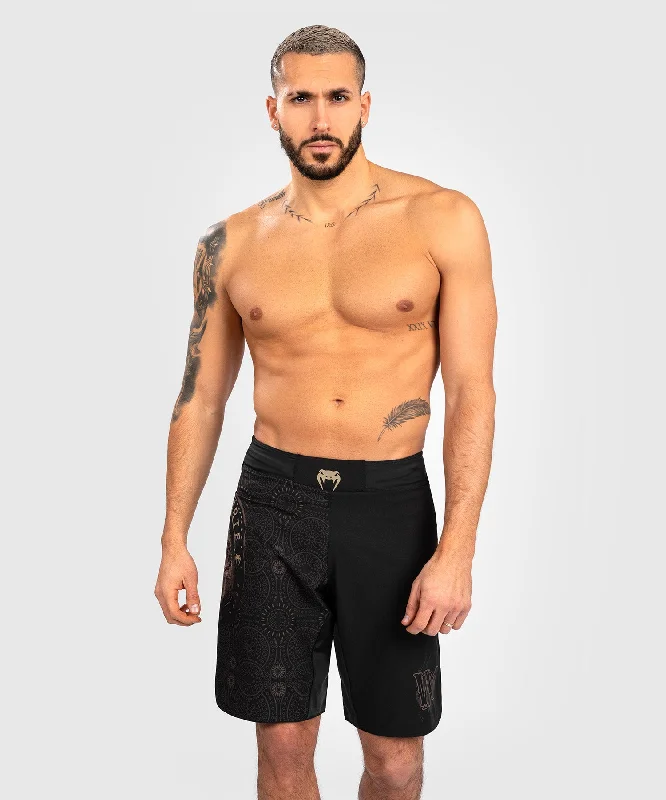 Men's high - waisted swim shorts with UPF protection for beach vacationsFightshort Santa Muerte Dark Side Venum - Noir/Marron