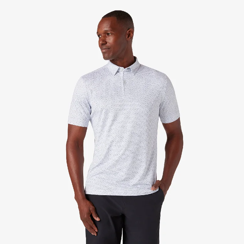 Men's Organic Cotton Casual Shirts with a Soft Handfeel for Everyday ComfortWhite Chevron