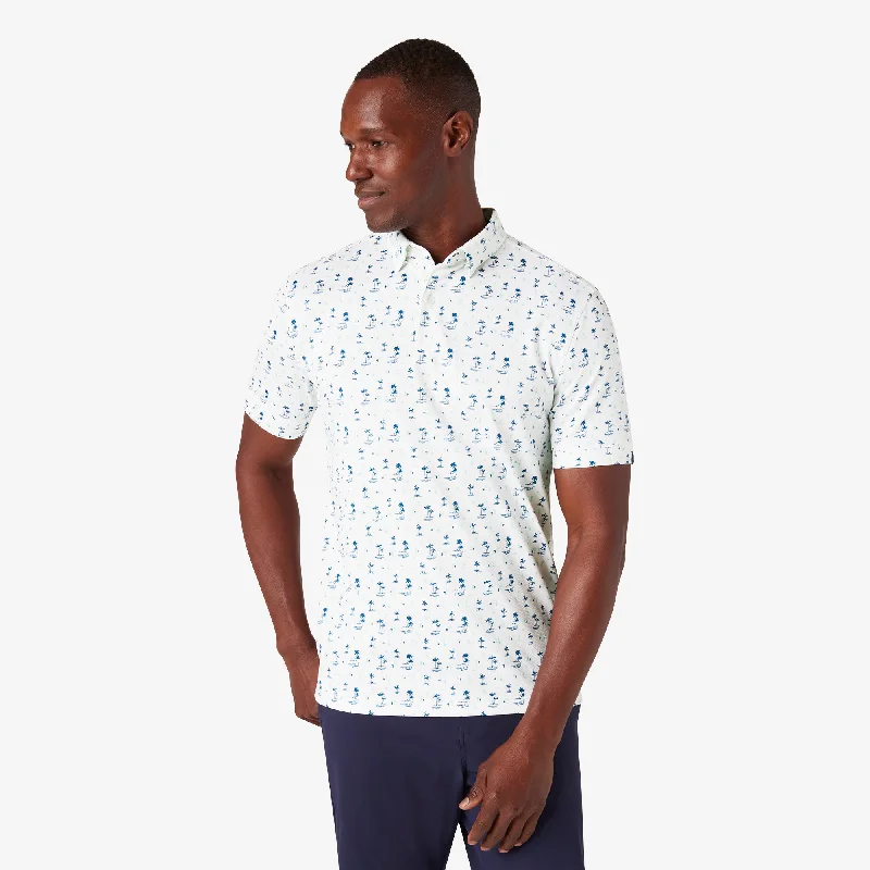 Men's Retro - Style Hawaiian Print Casual Shirts in Bold Patterns for a Tropical VacationWhite Lone Cacti