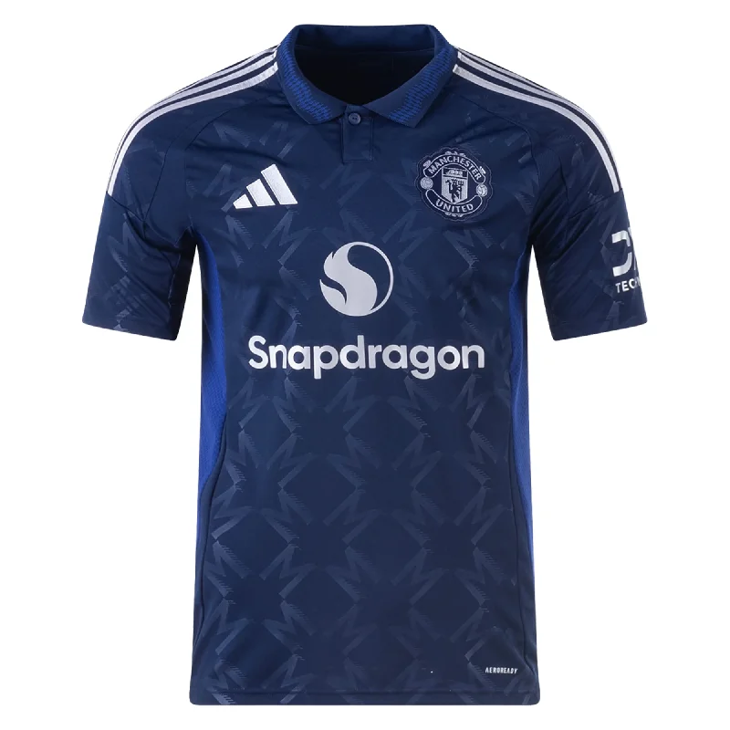 Men's Moisture - Wicking Golf Jerseys with UV Protection for Comfortable Rounds on the Courseadidas Manchester United Away Jersey 24/25 (Night Indigo)