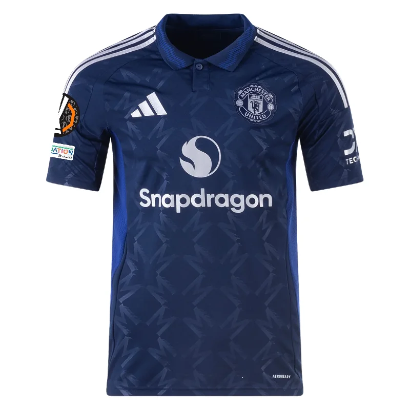 Men's Throwback Tennis Jerseys Inspired by Iconic Matches and Playersadidas Manchester United Away Jersey w/ Europa League Patches 24/25 (Night Indigo)