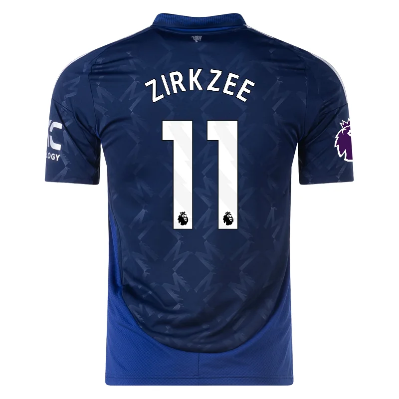 Men's Sustainable Organic Cotton Rugby Jerseys for Eco - Conscious Sports Enthusiastsadidas Manchester United Joshua Zirkzee Away Jersey w/ EPL Patch 24/25 (Night Indigo)