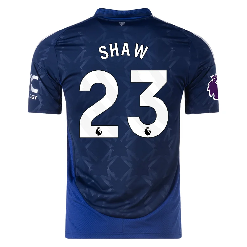 Men's Retro Soccer Jerseys of Famous Clubs from the 90s for Nostalgic Football Enthusiastsadidas Manchester United Luke Shaw Away Jersey w/ EPL Patch 24/25 (Night Indigo)