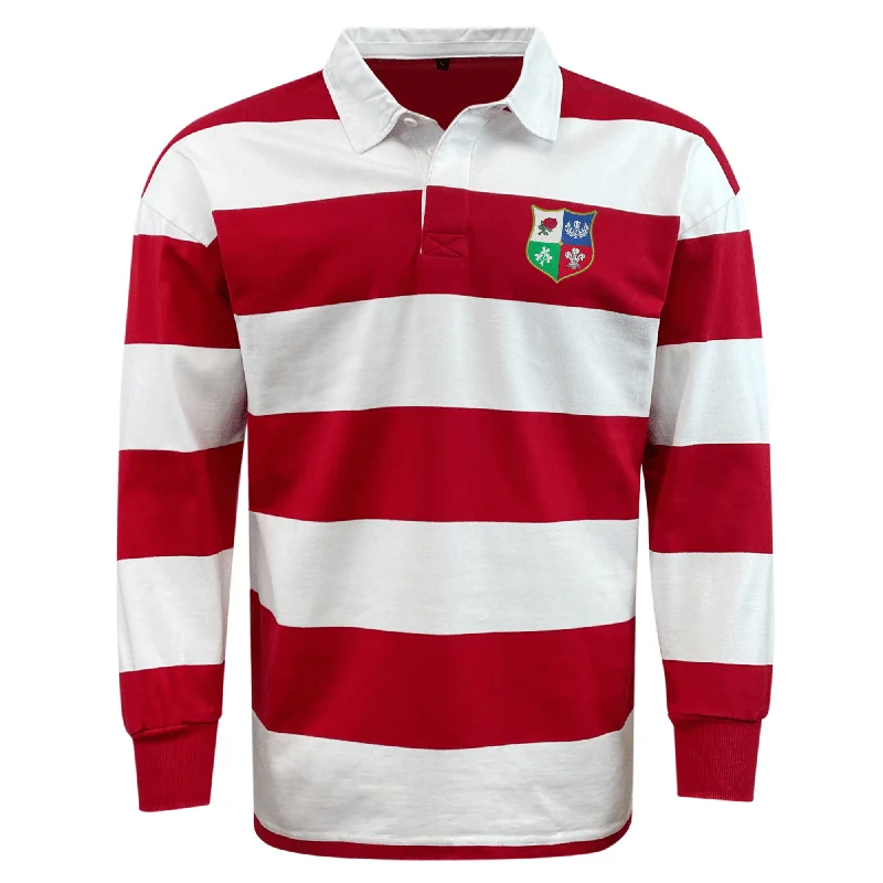 Men's Retro Hockey Jerseys with Classic Stripes and Logos for a Nostalgic Hockey AestheticNations of Rugby British & Irish Lions Vintage Hooped Classic Jersey