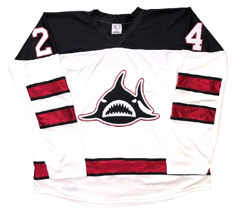 Men's Limited - Release American Football Jerseys of Rookie Stars for Early Adopters and FansCustom Hockey Jerseys with a Shark Embroidered Twill Logo