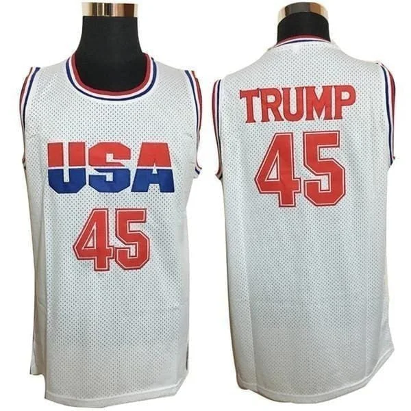 Men's Limited - Edition Cricket Jerseys Commemorating Historic Matches for Die - Hard Cricket LoversDonald Trump #45 Team USA Official Jersey