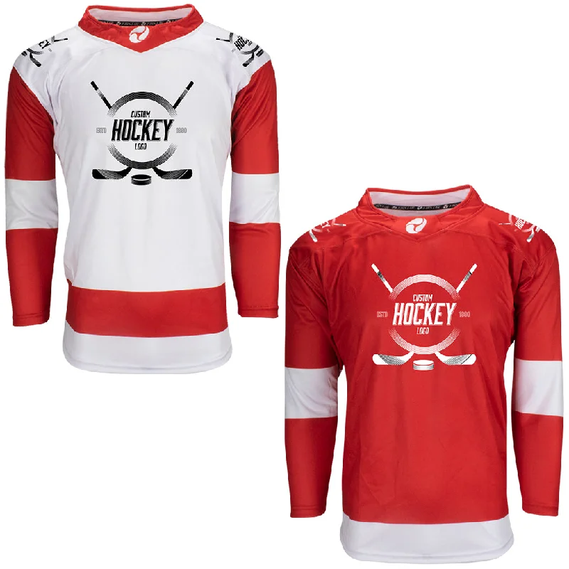 Men's Sustainable Organic Cotton Rugby Jerseys for Eco - Conscious Sports EnthusiastsDetroit Red Wings Firstar Gamewear Pro Performance Hockey Jersey with Customization