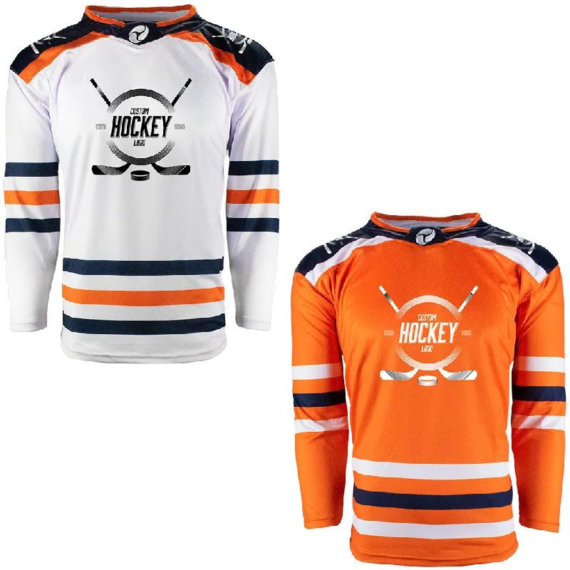 Men's Retro Hockey Jerseys with Classic Stripes and Logos for a Nostalgic Hockey AestheticEdmonton Oilers Firstar Gamewear Pro Performance Hockey Jersey with Customization