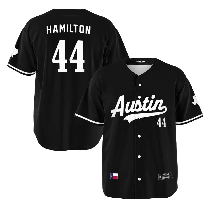 Men's Football Jerseys with Embroidered Club Badges for a Premium and Authentic AppealHamilton - Jet Black Austin Jersey