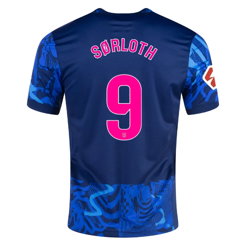 Men's Limited - Edition Cricket Jerseys Commemorating Historic Matches for Die - Hard Cricket LoversNike Atletico Madrid Alexander Sørloth Third Jersey w/ La Liga Patch 24/25 (Blue Void/Pink Glow)