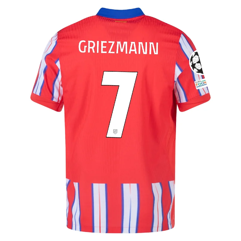 Men's Moisture - Wicking Lacrosse Jerseys with Mesh Panels for Optimal Performance on the FieldNike Atletico Madrid Authentic Antoinne Griezmann Home Jersey w/ Champions League Patches 24/25 (Hyper Royal/Light Crimson/White)