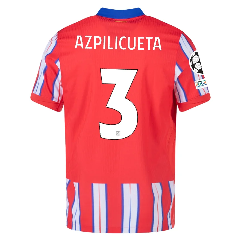 Men's Custom - Embroidered Volleyball Jerseys for Team Uniforms or Personalized GearNike Atletico Madrid Authentic Cesar Azpilicueta Home Jersey w/ Champions League Patches 24/25 (Hyper Royal/Light Crimson/White)