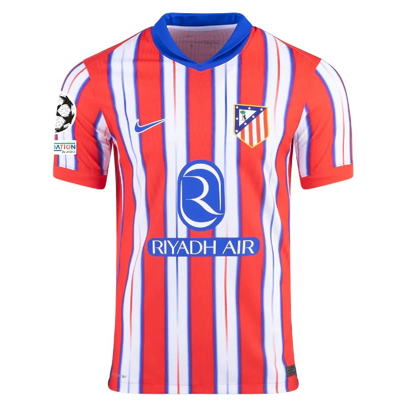 Men's Retro Hockey Jerseys with Classic Stripes and Logos for a Nostalgic Hockey AestheticNike Atletico Madrid Authentic Home Jersey w/ Champions League Patches 24/25 (Hyper Royal/Light Crimson/White)