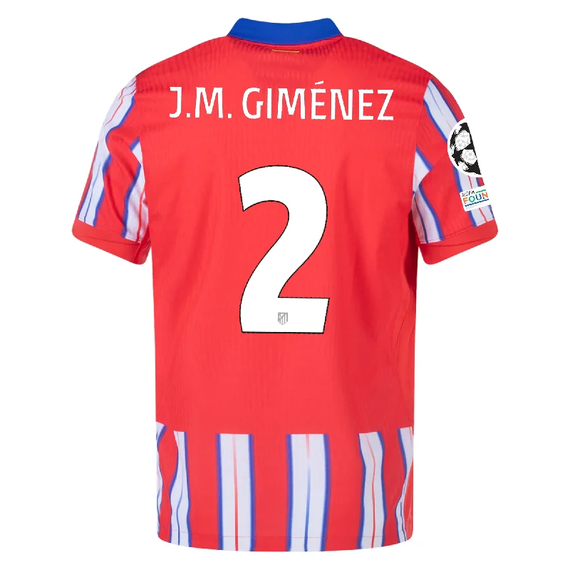 Men's Limited - Release American Football Jerseys of Rookie Stars for Early Adopters and FansNike Atletico Madrid Authentic Jose Maria Giménez Home Jersey w/ Champions League Patches 24/25 (Hyper Royal/Light Crimson/White)