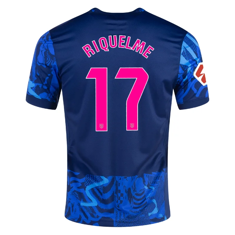 Men's Limited - Edition Cricket Jerseys Commemorating Historic Matches for Die - Hard Cricket LoversNike Atletico Madrid Rodrigo Riquelme Third Jersey w/ La Liga Patch 24/25 (Blue Void/Pink Glow)