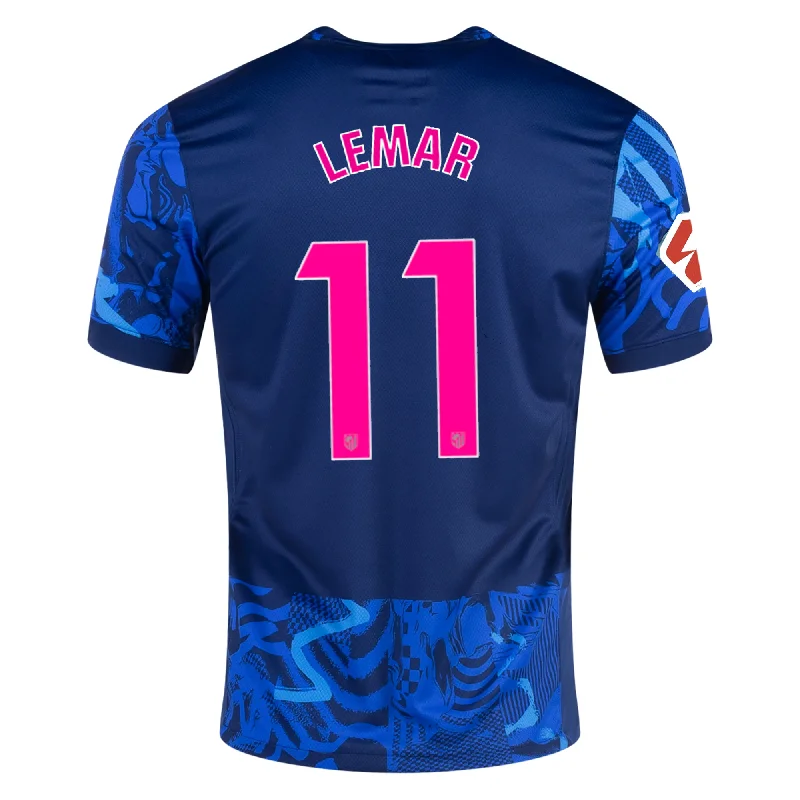 Men's Throwback Rugby Jerseys of Historic Matches and Teams for Rugby History BuffsNike Atletico Madrid Thomas Lemar Third Jersey w/ La Liga Patch 24/25 (Blue Void/Pink Glow)