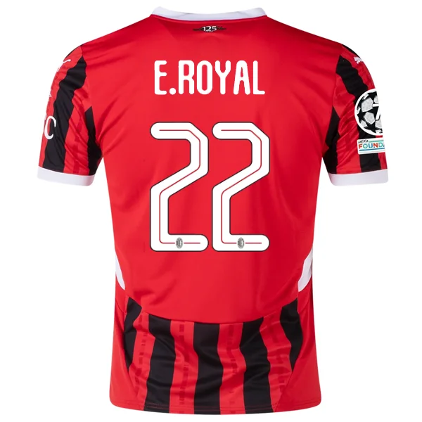 Men's Retro Soccer Jerseys of Famous Clubs from the 90s for Nostalgic Football EnthusiastsPuma AC Milan Emerson Royal Home Jersey w/ Champions League Patches 24/25 (Puma Red/Puma Black)